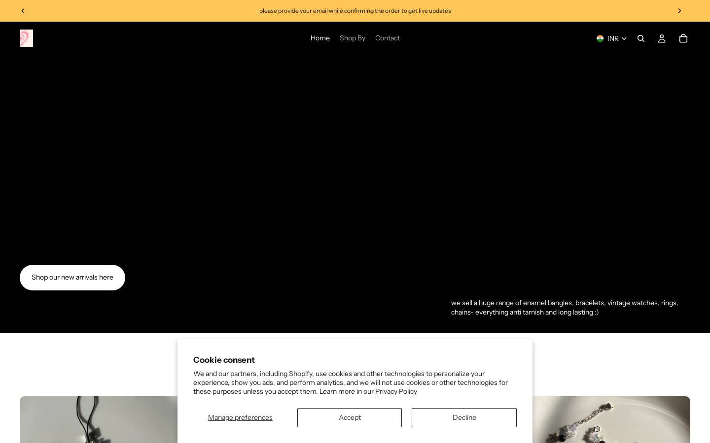 cuteco.in homepage screenshot