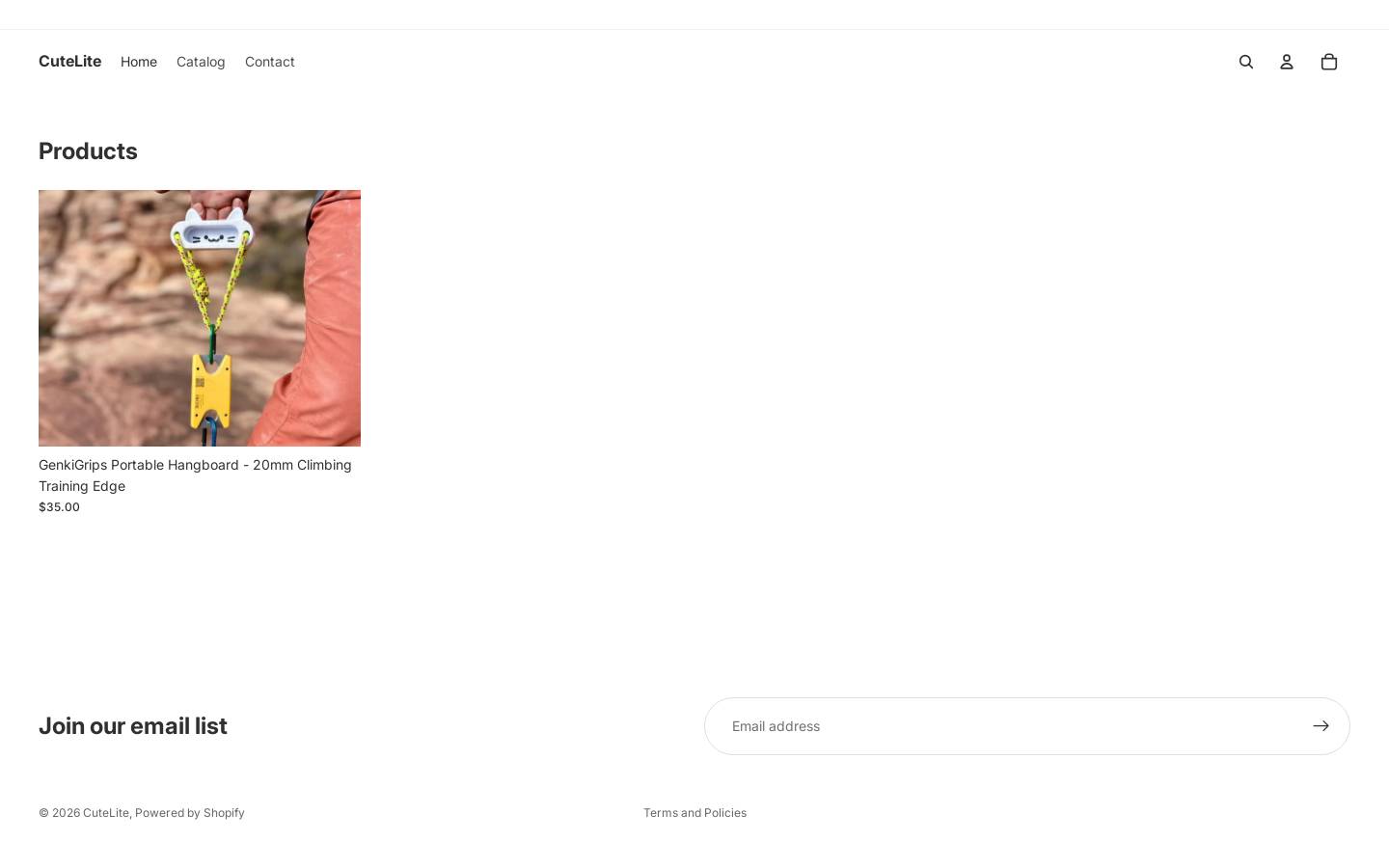 cutelite.store homepage screenshot