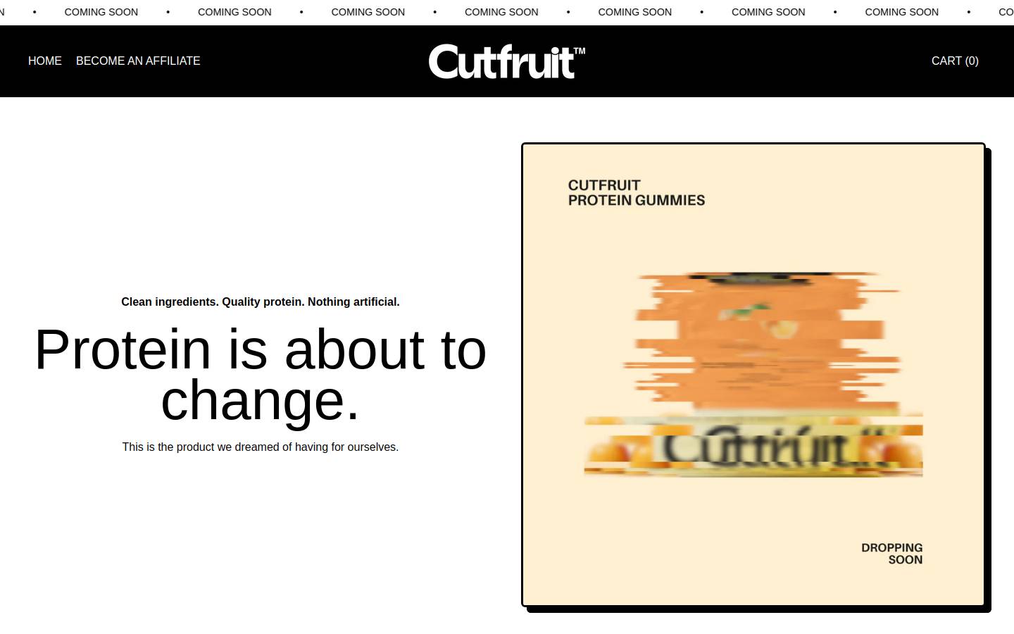 cutfruit.co homepage screenshot