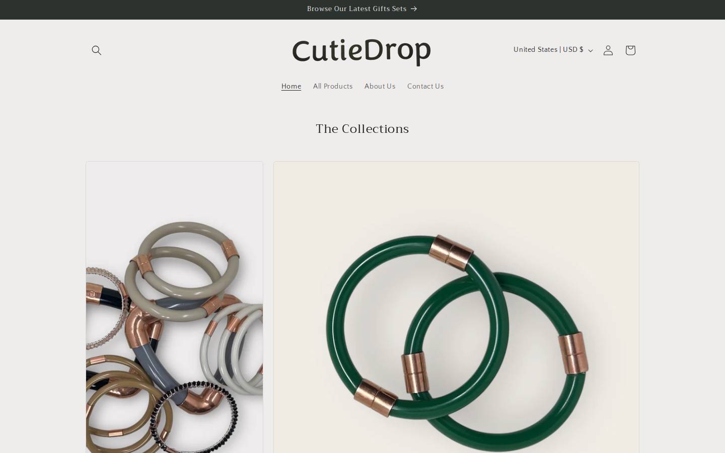 cutiedrop.com homepage screenshot