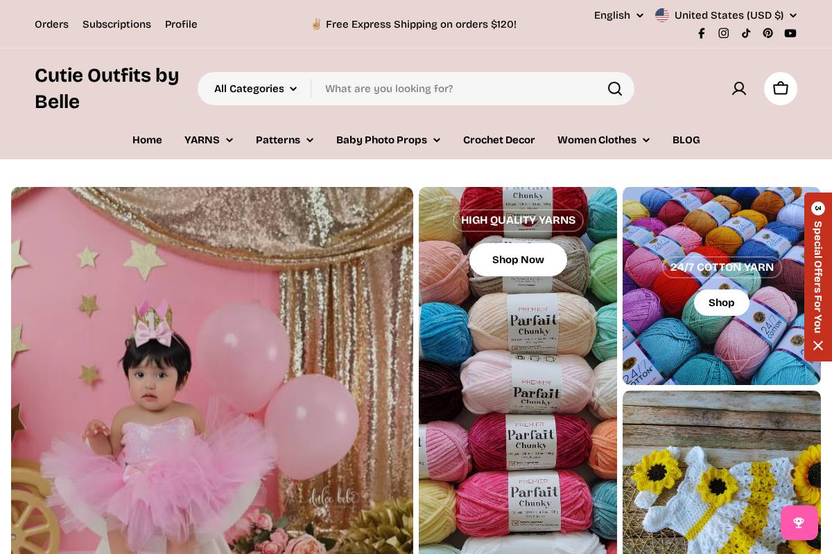 Cutie Outfits by Belle homepage screenshot