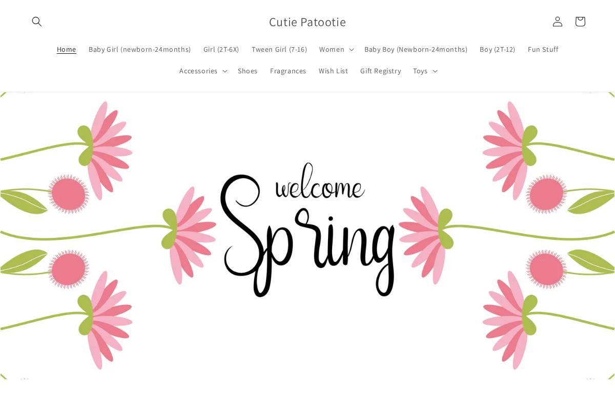 cutiepatootie.online homepage screenshot