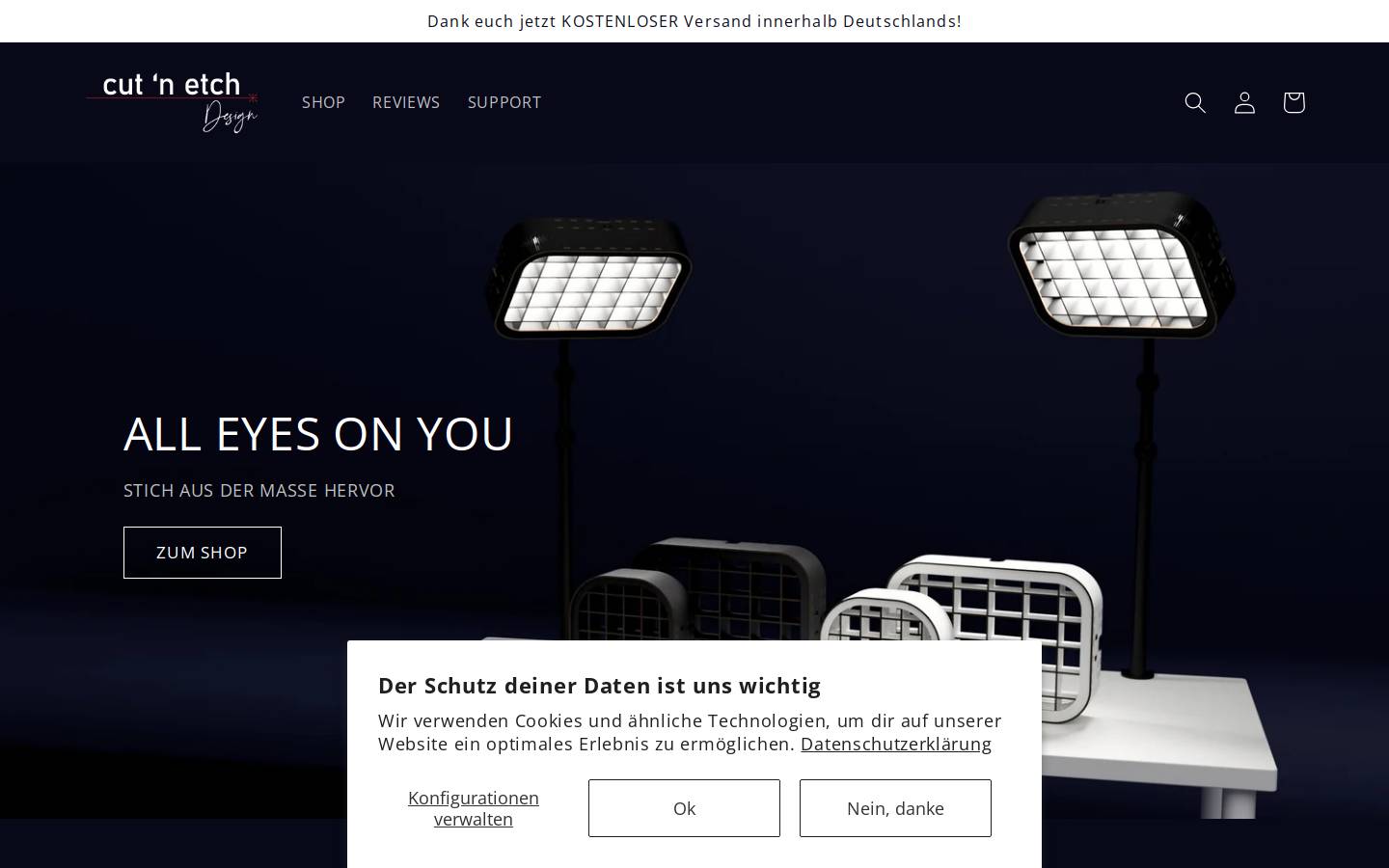 cutnetch.design homepage screenshot
