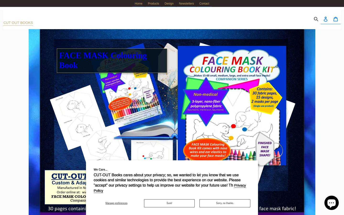 cutoutbooks.ca homepage screenshot
