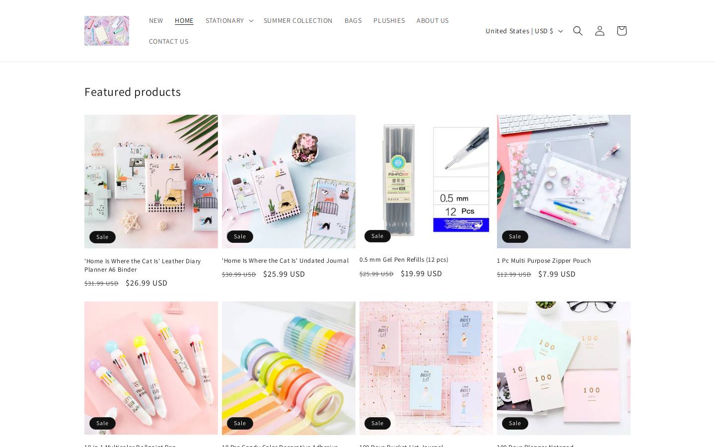 cutsyworld.com homepage screenshot