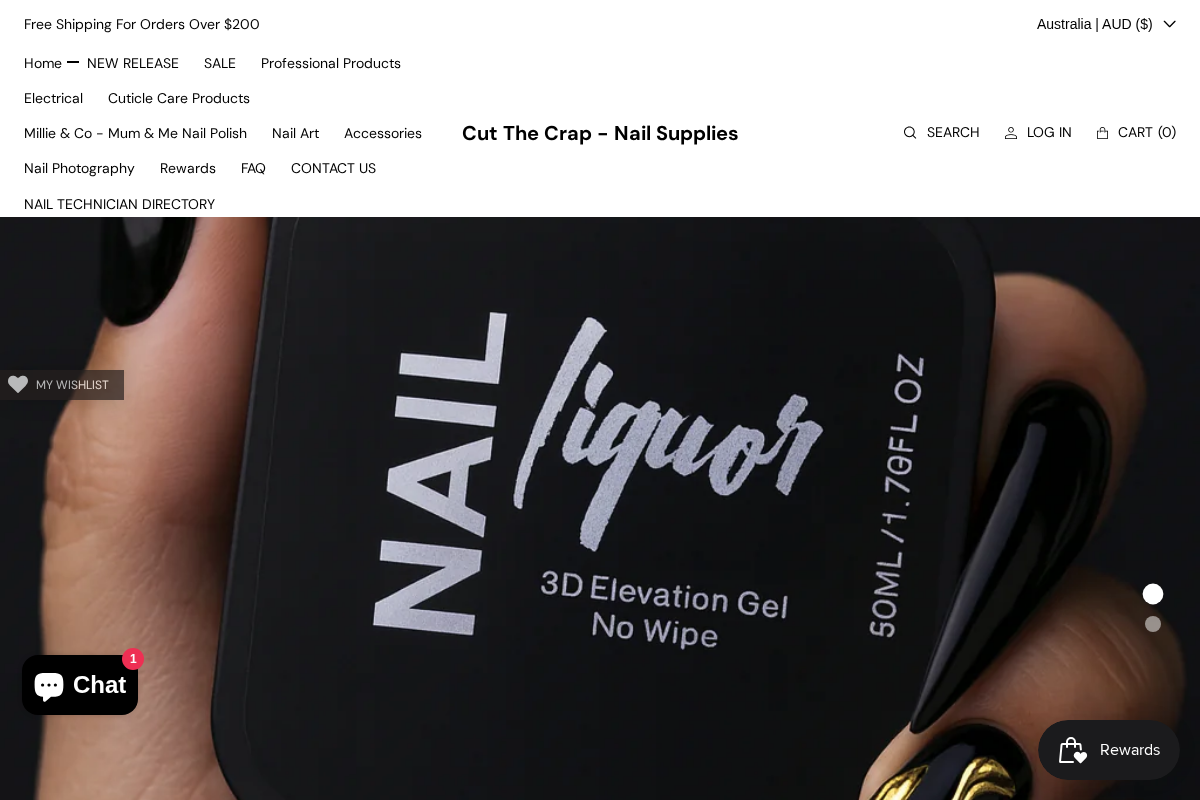 Cut The Crap - Nail Supplies homepage screenshot