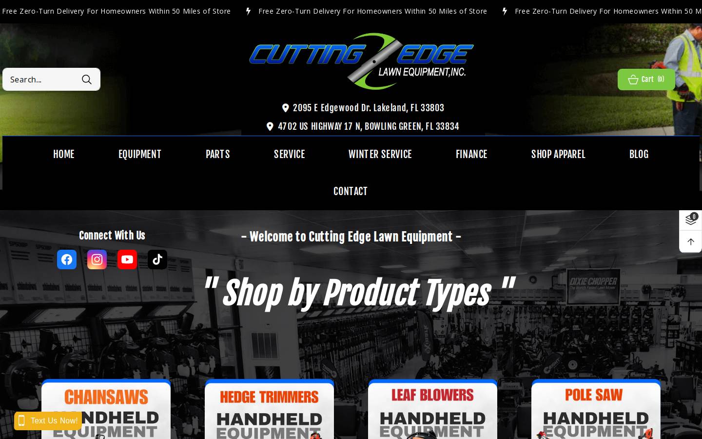 cuttingedgelawn.com homepage screenshot