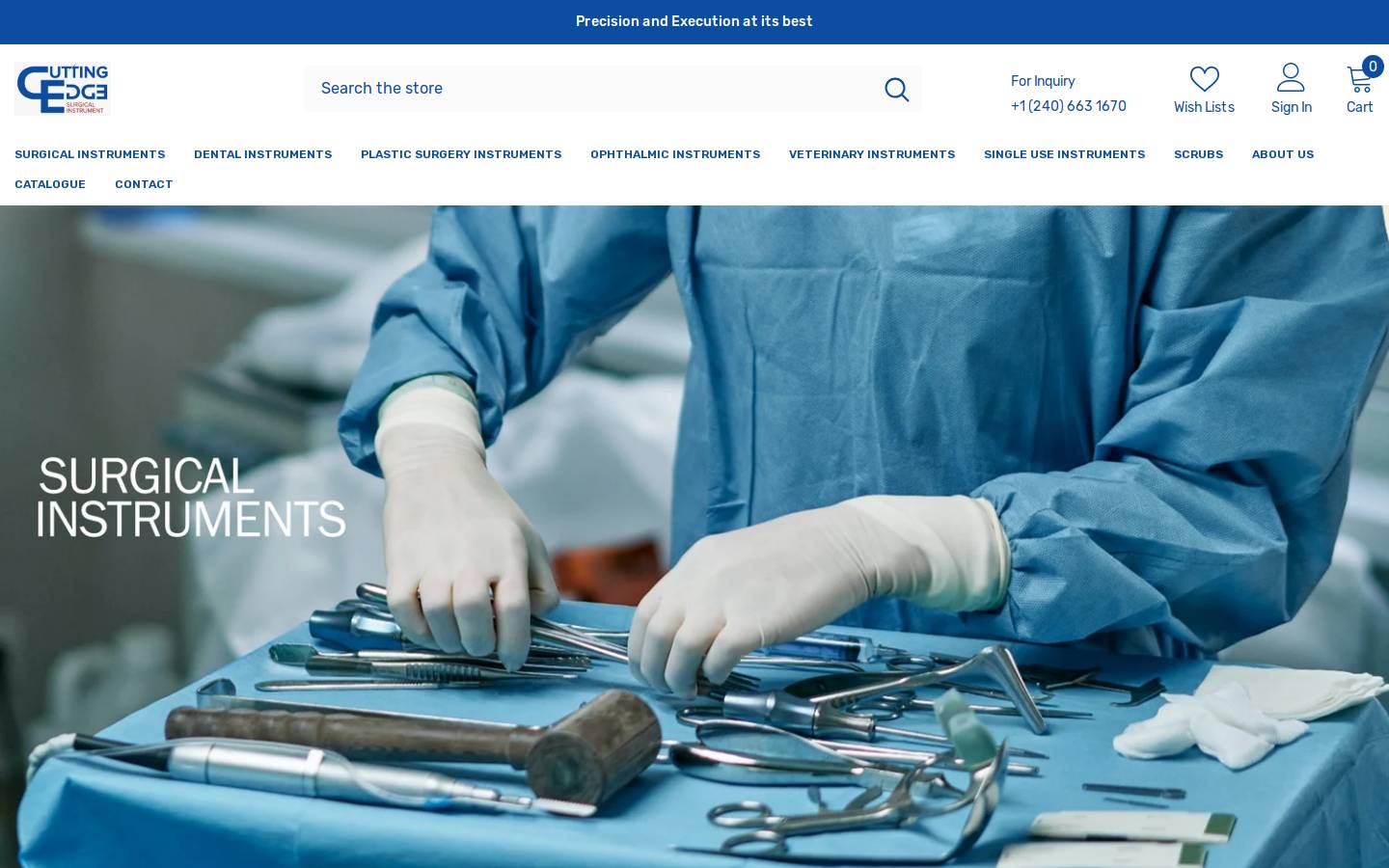 cuttingedgesurgicalinstrument.com homepage screenshot