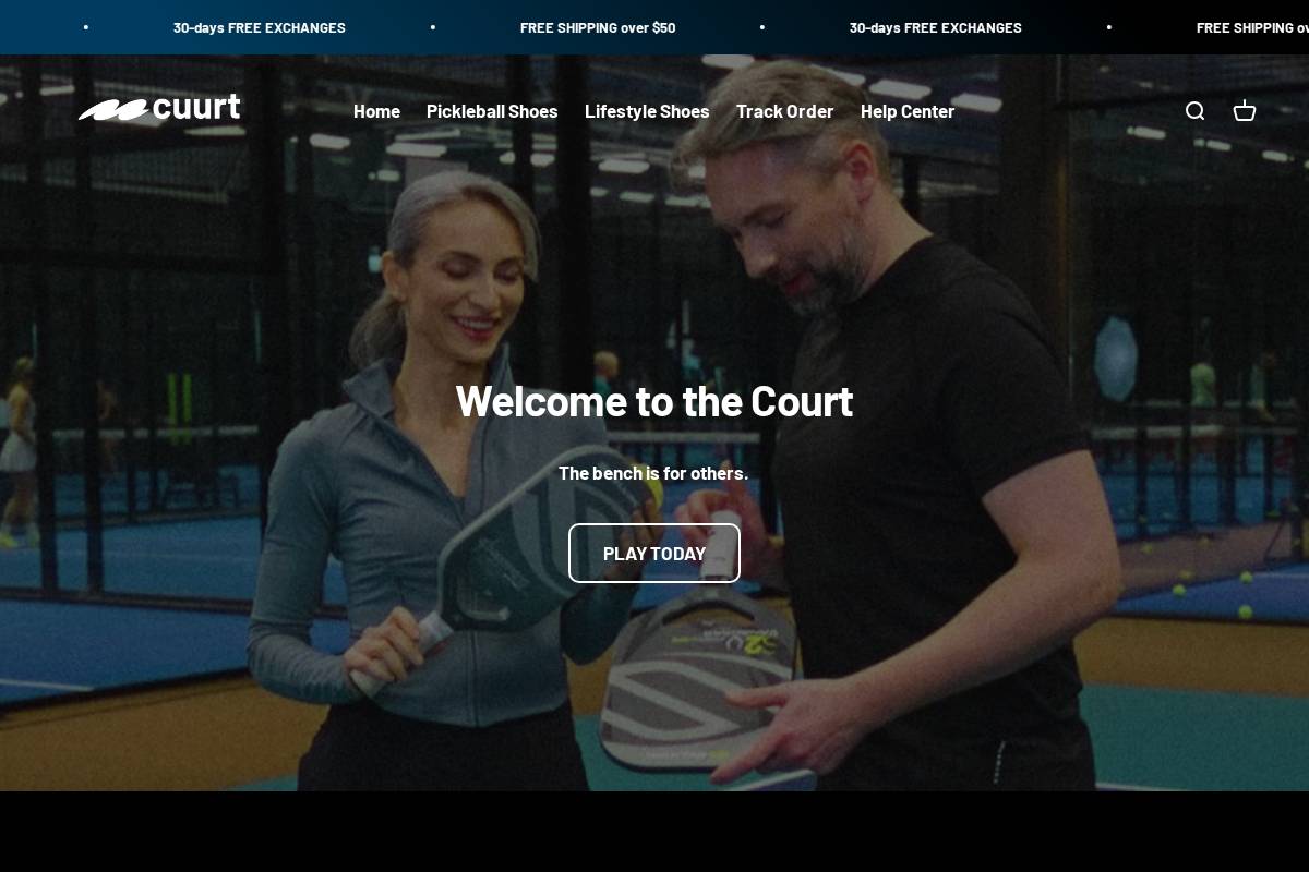 Cuurt homepage screenshot