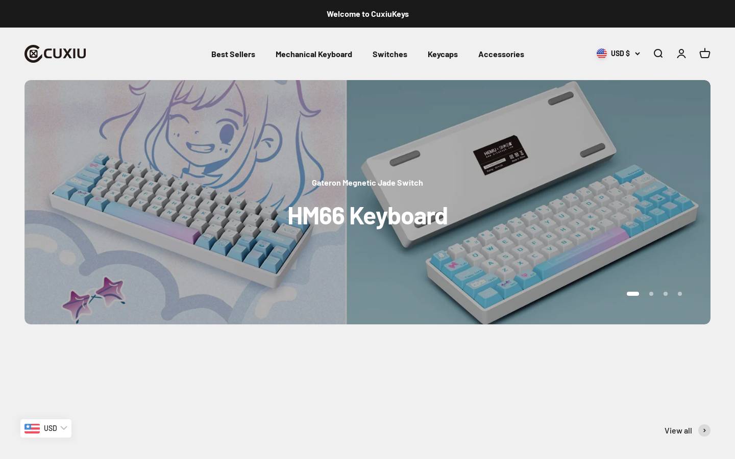 cuxiukeys.com homepage screenshot