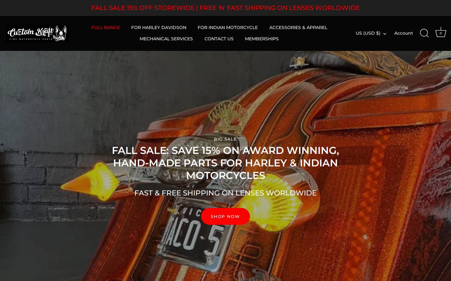 cuztomkraft.com.au homepage screenshot