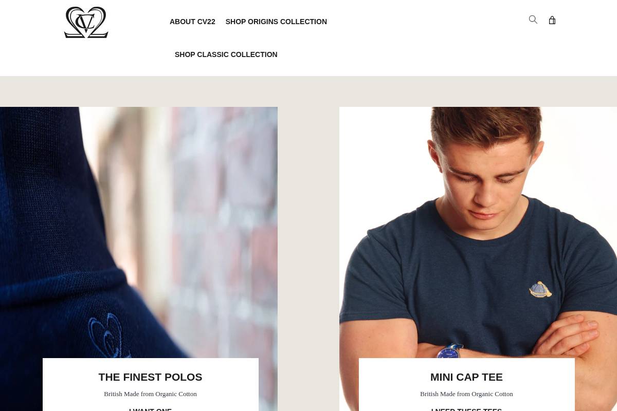 cv22rugby.com homepage screenshot