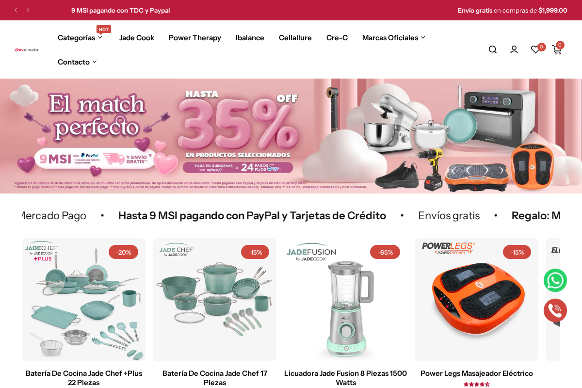 CV Directo homepage screenshot