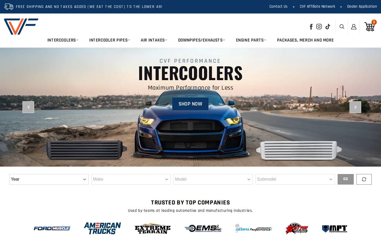 cvfab.com homepage screenshot
