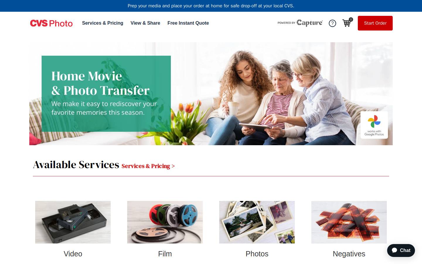 Cvsyesdvd homepage screenshot