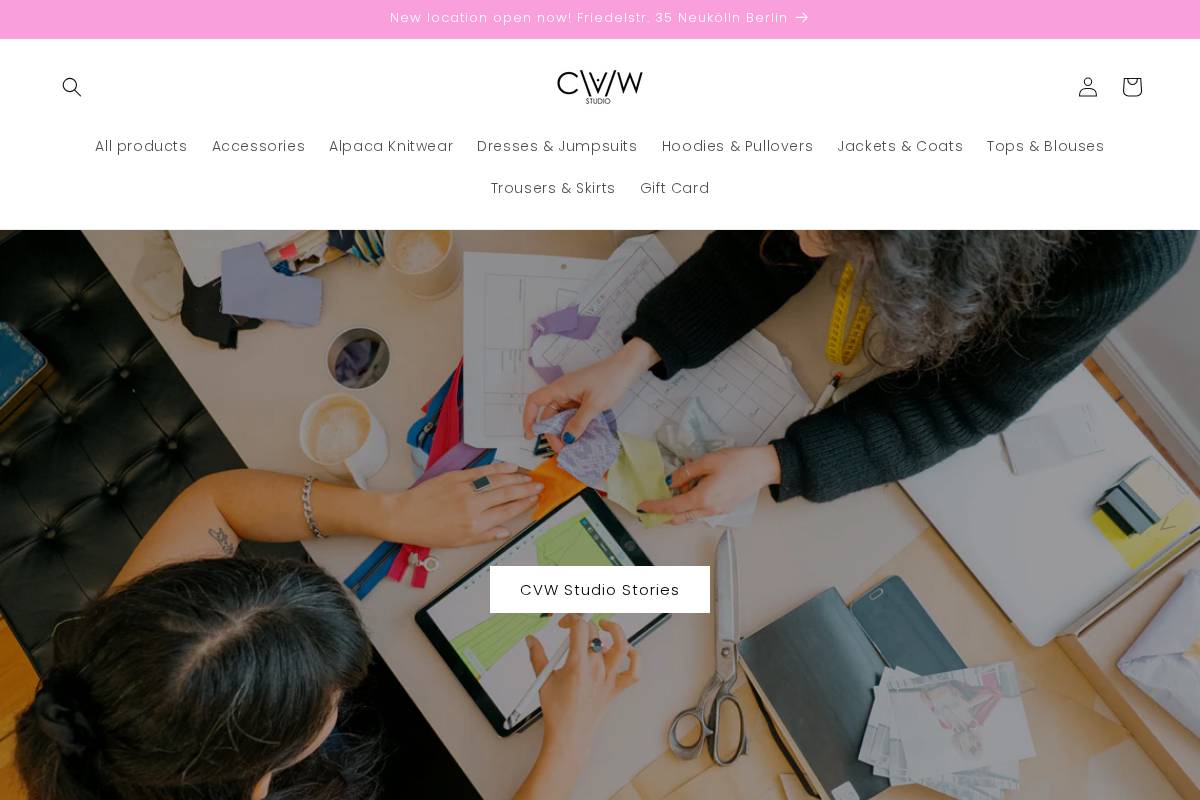 cvw-studio.com homepage screenshot