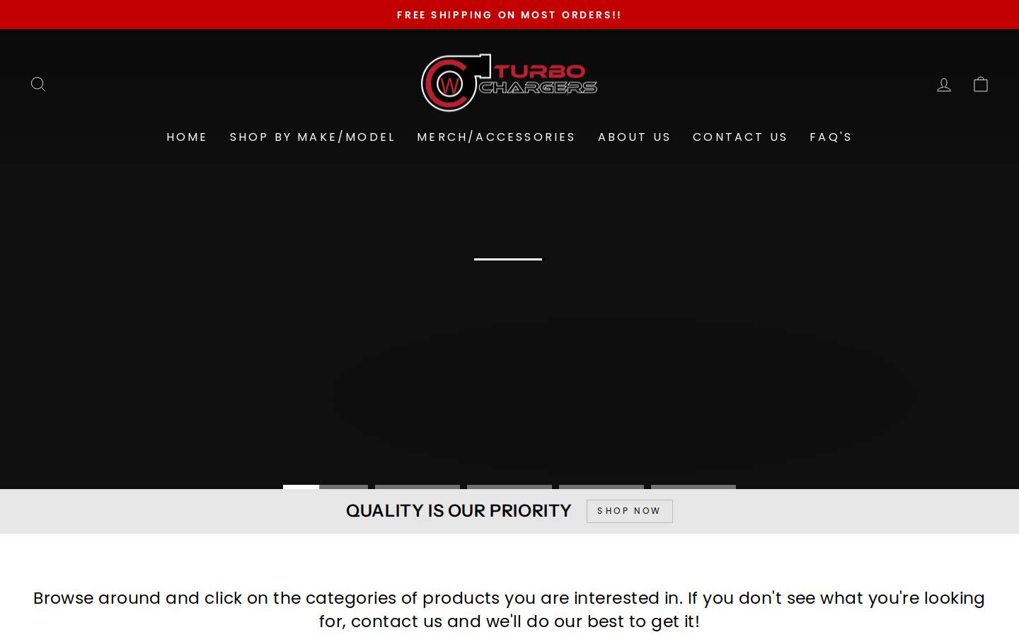 cwturbochargers.ca homepage screenshot