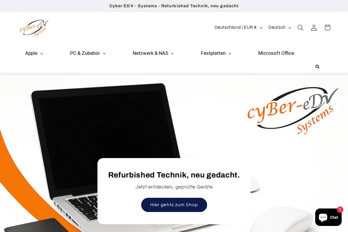cyber-sys.de homepage screenshot