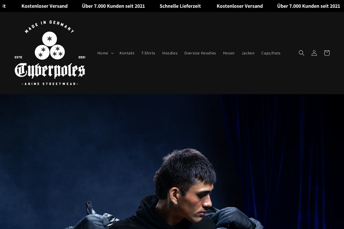 Cyberpoles homepage screenshot