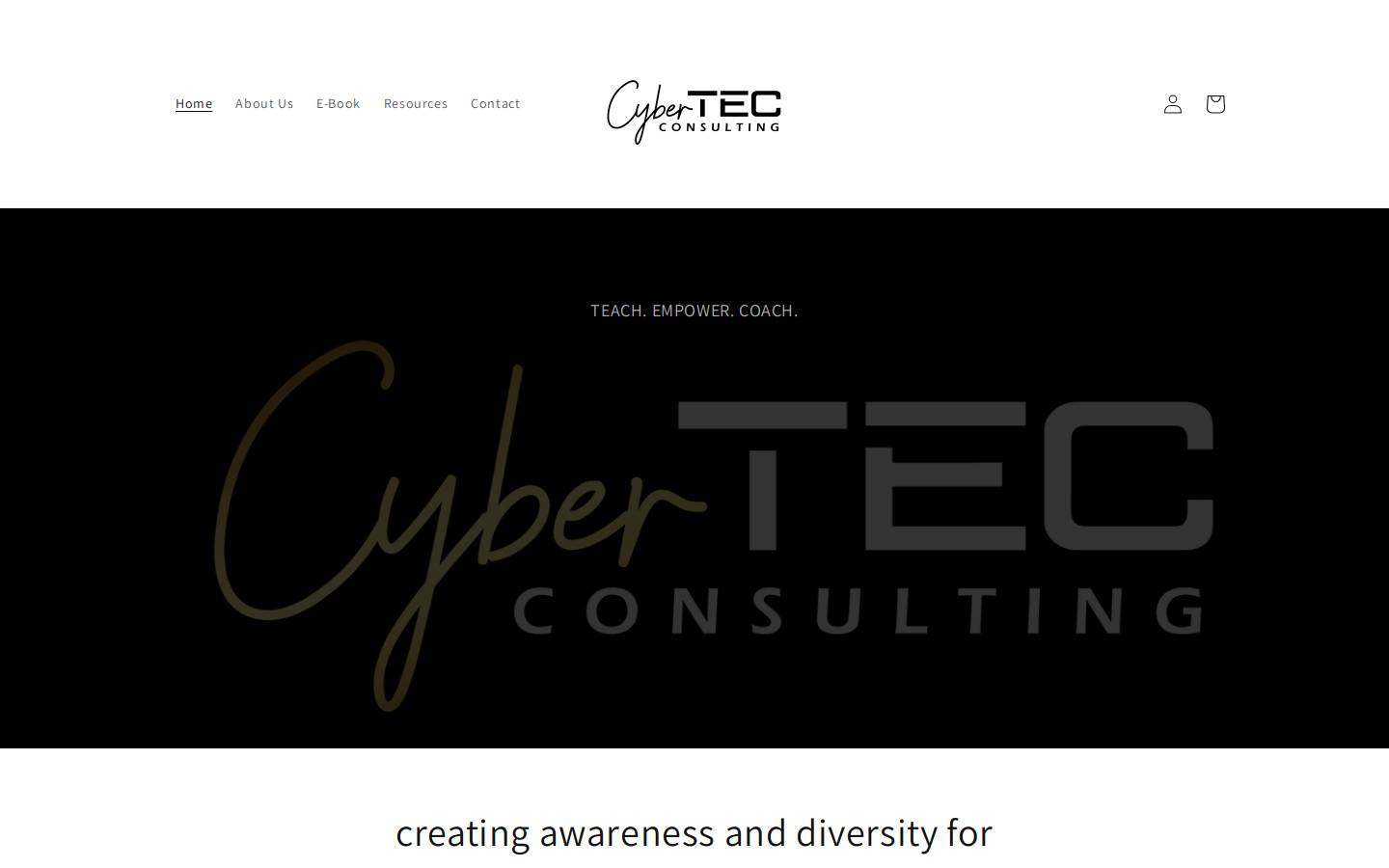 cybertecconsulting.com homepage screenshot