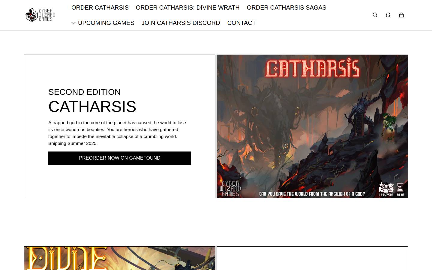 cyberwizardgames.com homepage screenshot