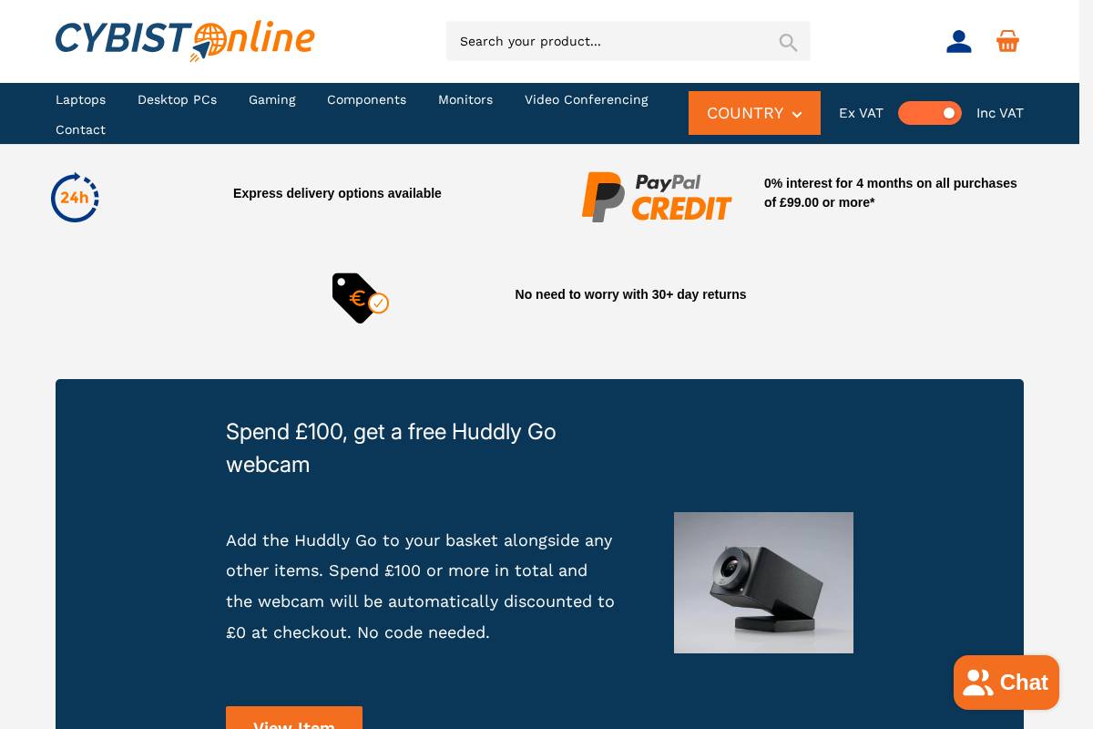 Cybist Online homepage screenshot
