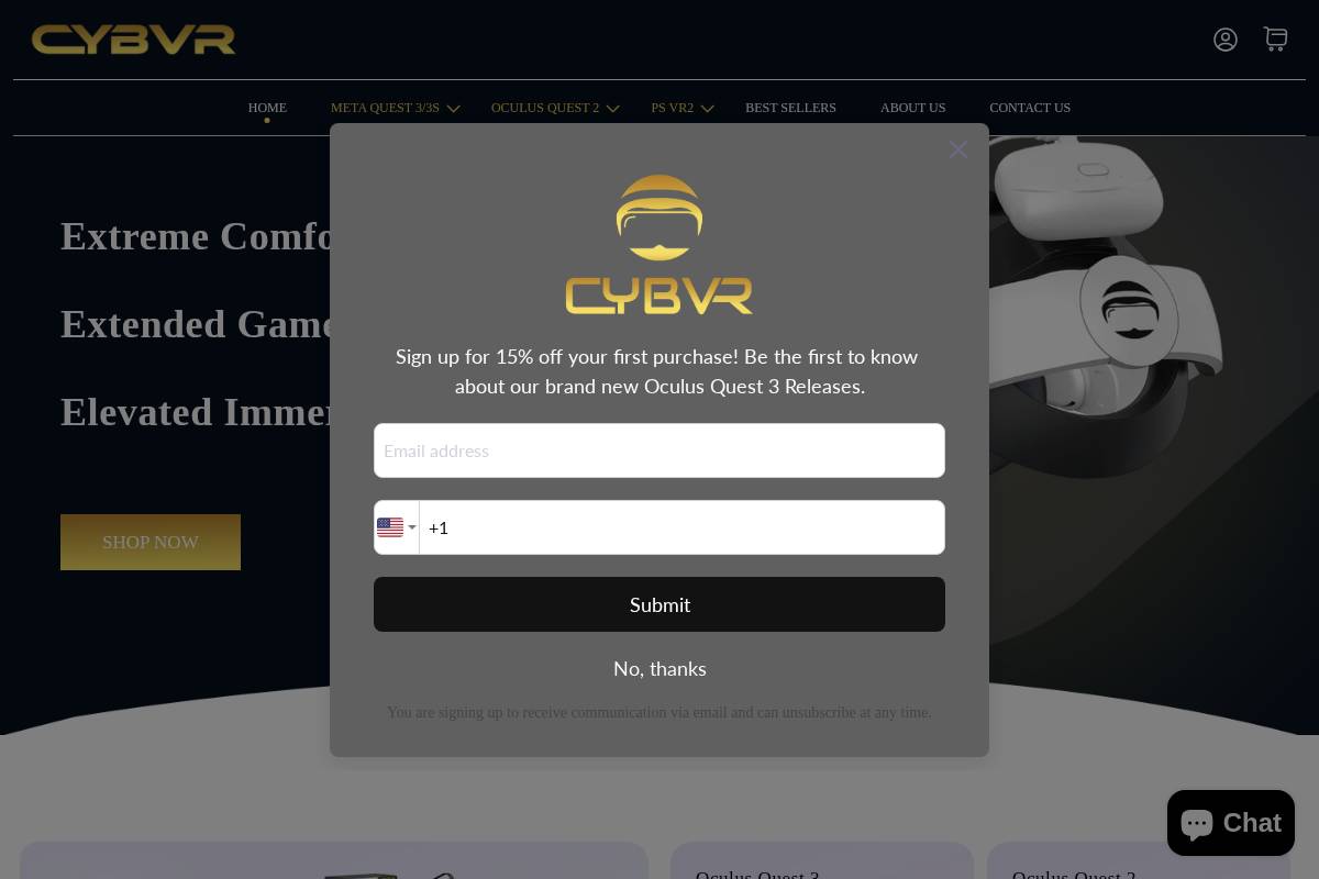 cybvrtech.com homepage screenshot