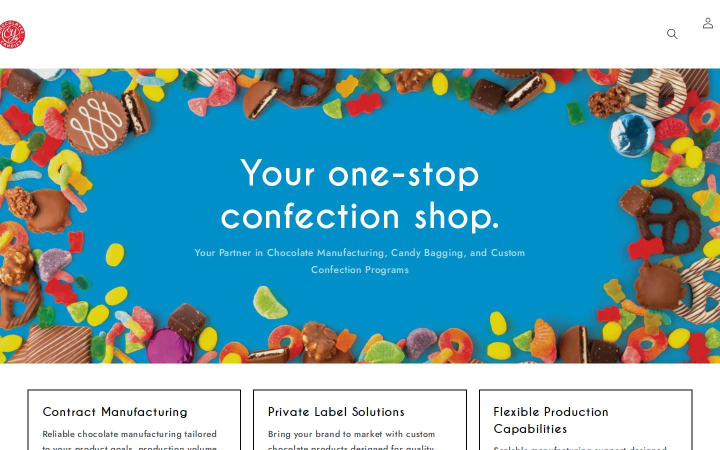 cychocolates.com homepage screenshot