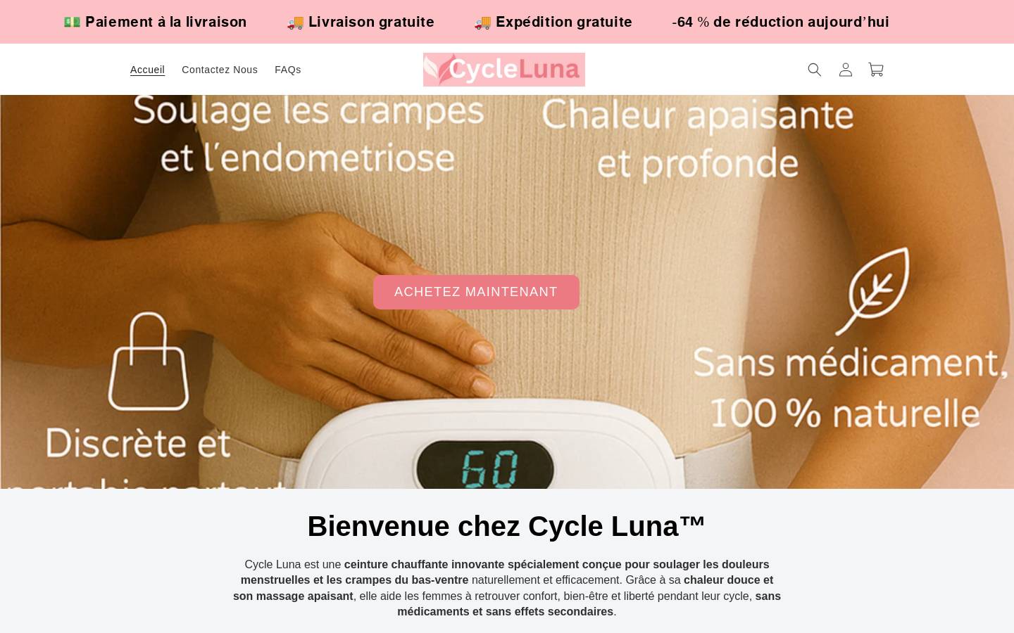 cycleluna.com homepage screenshot