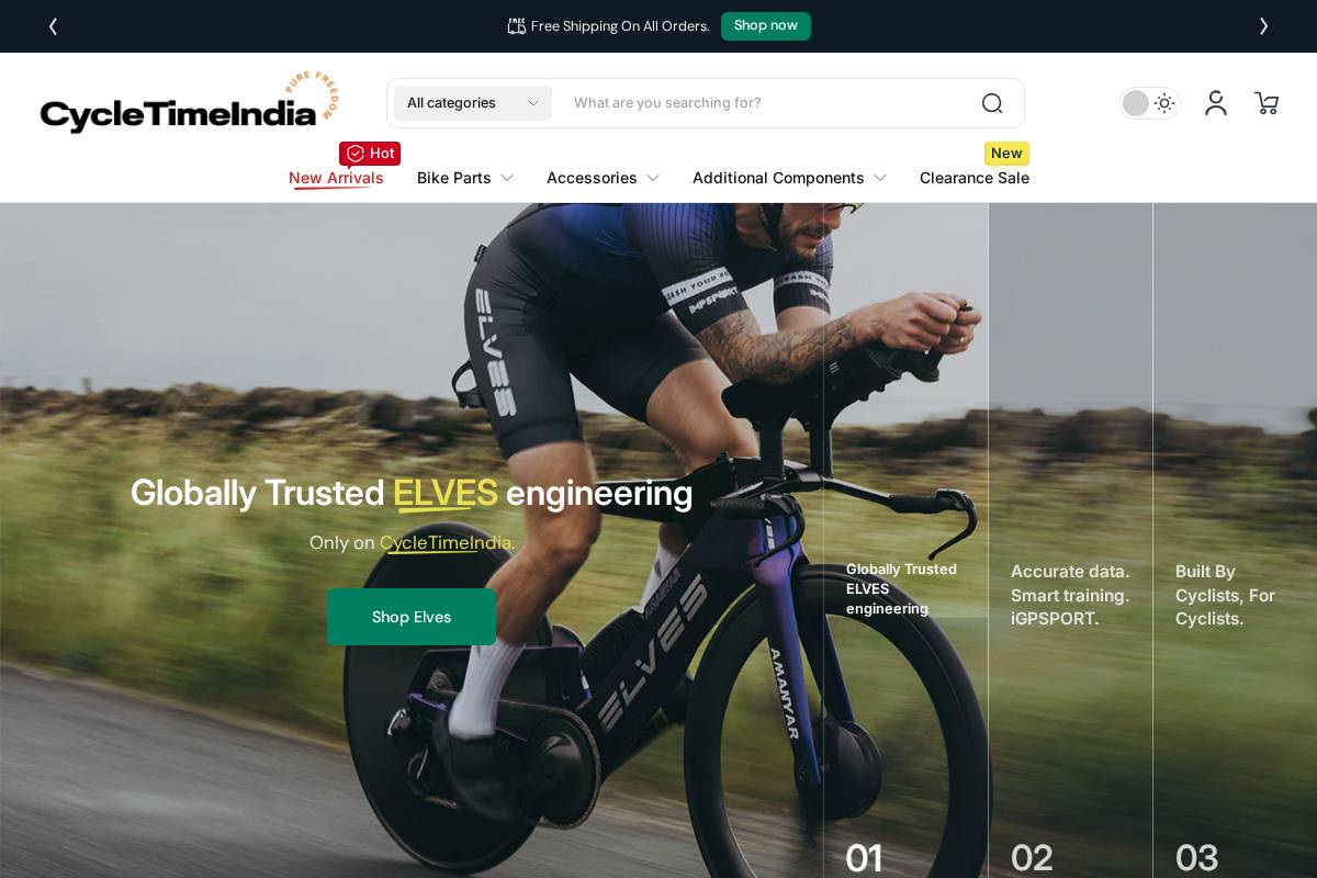 cycletimeindia.com homepage screenshot