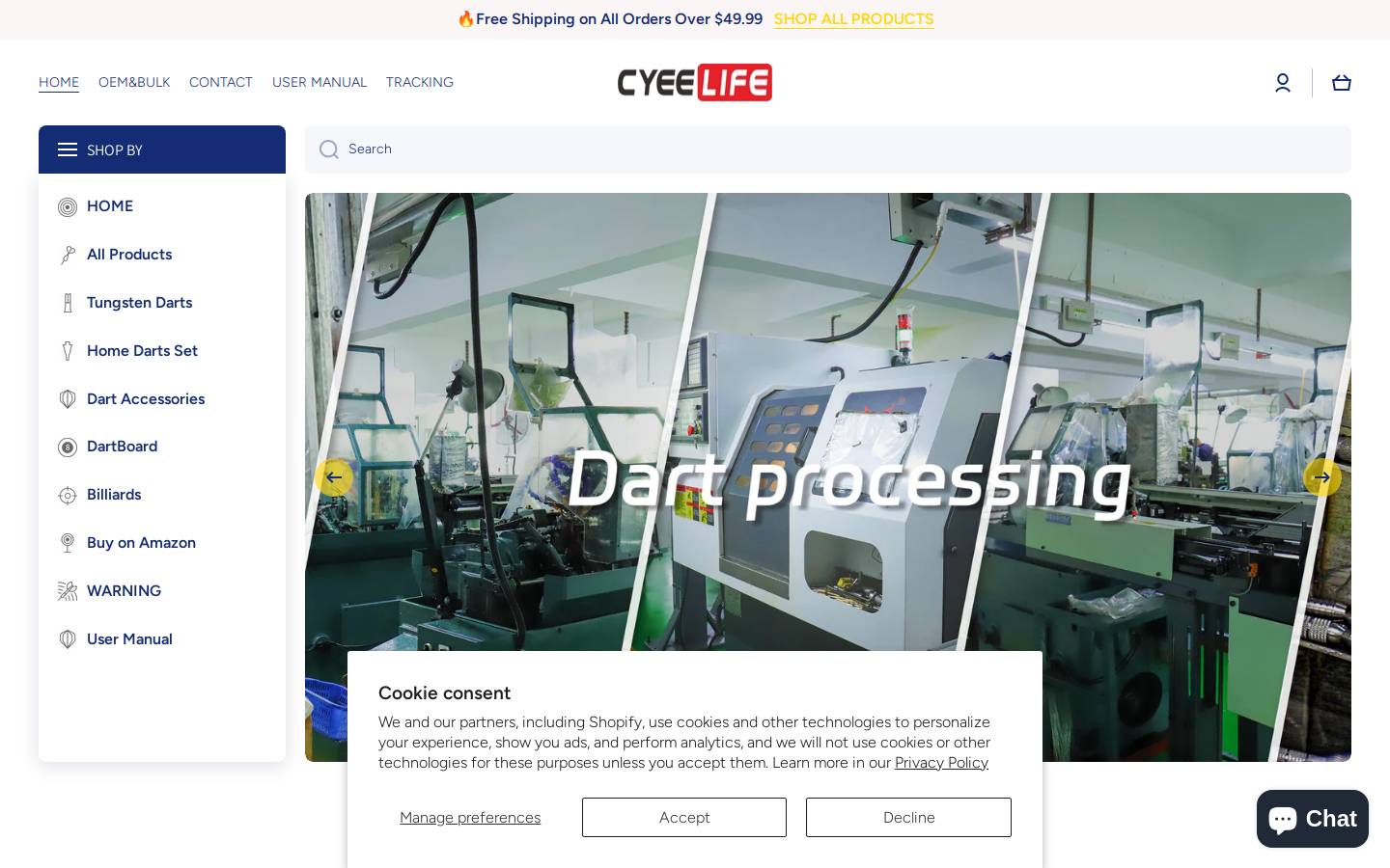 cyeelife.com homepage screenshot