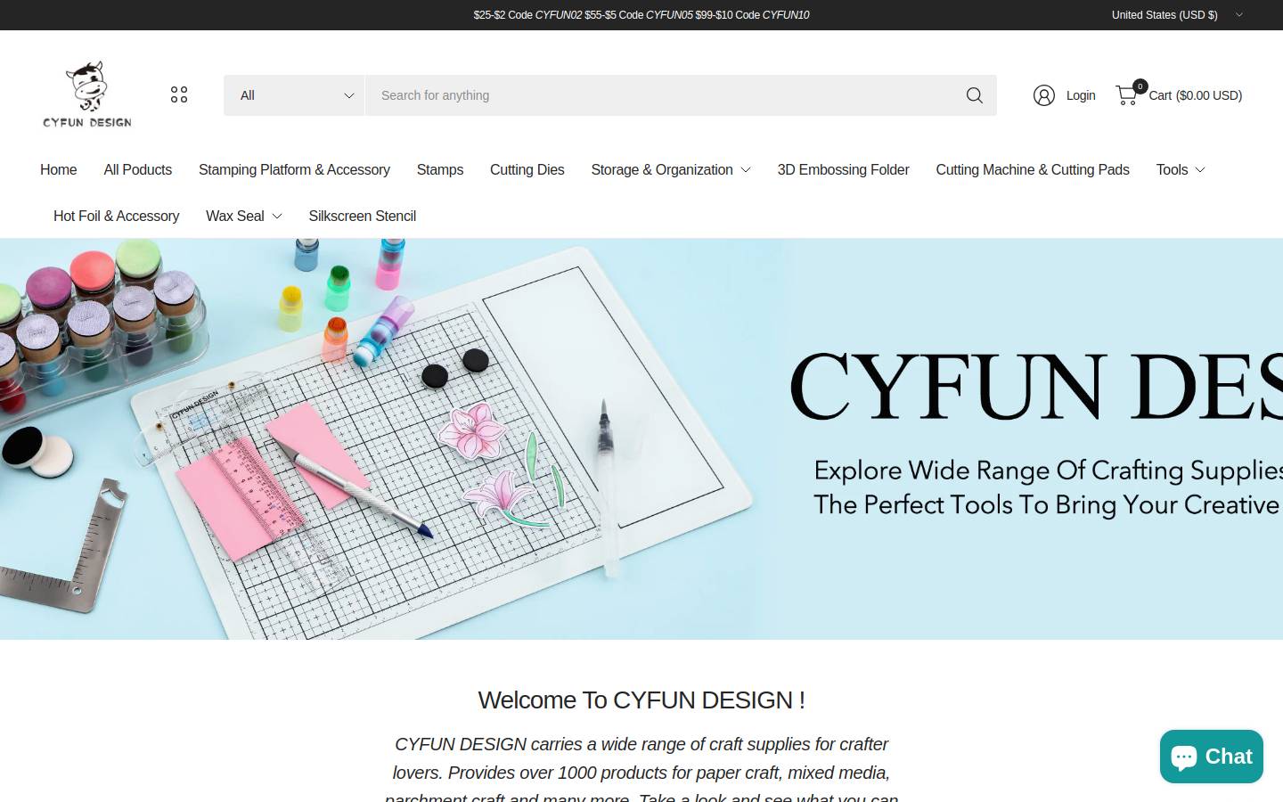 cyfundesign.com homepage screenshot