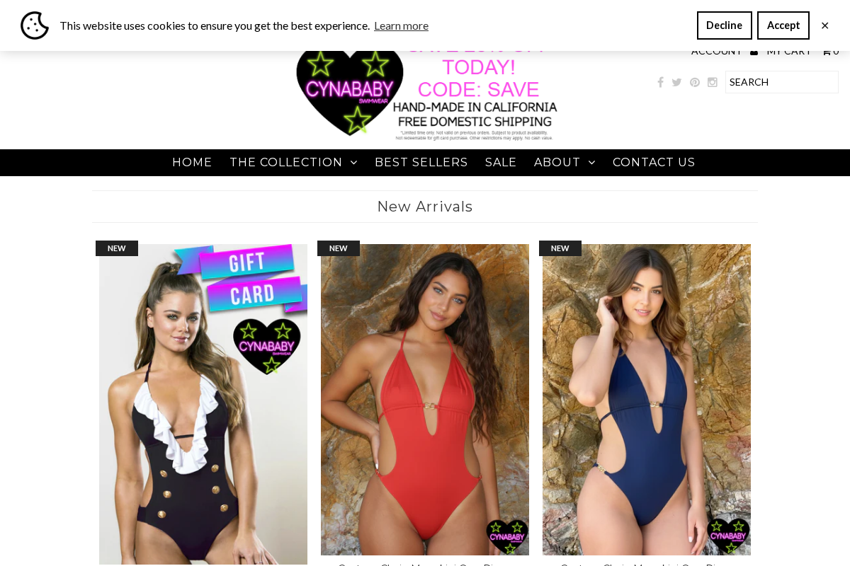 cynababy.com homepage screenshot