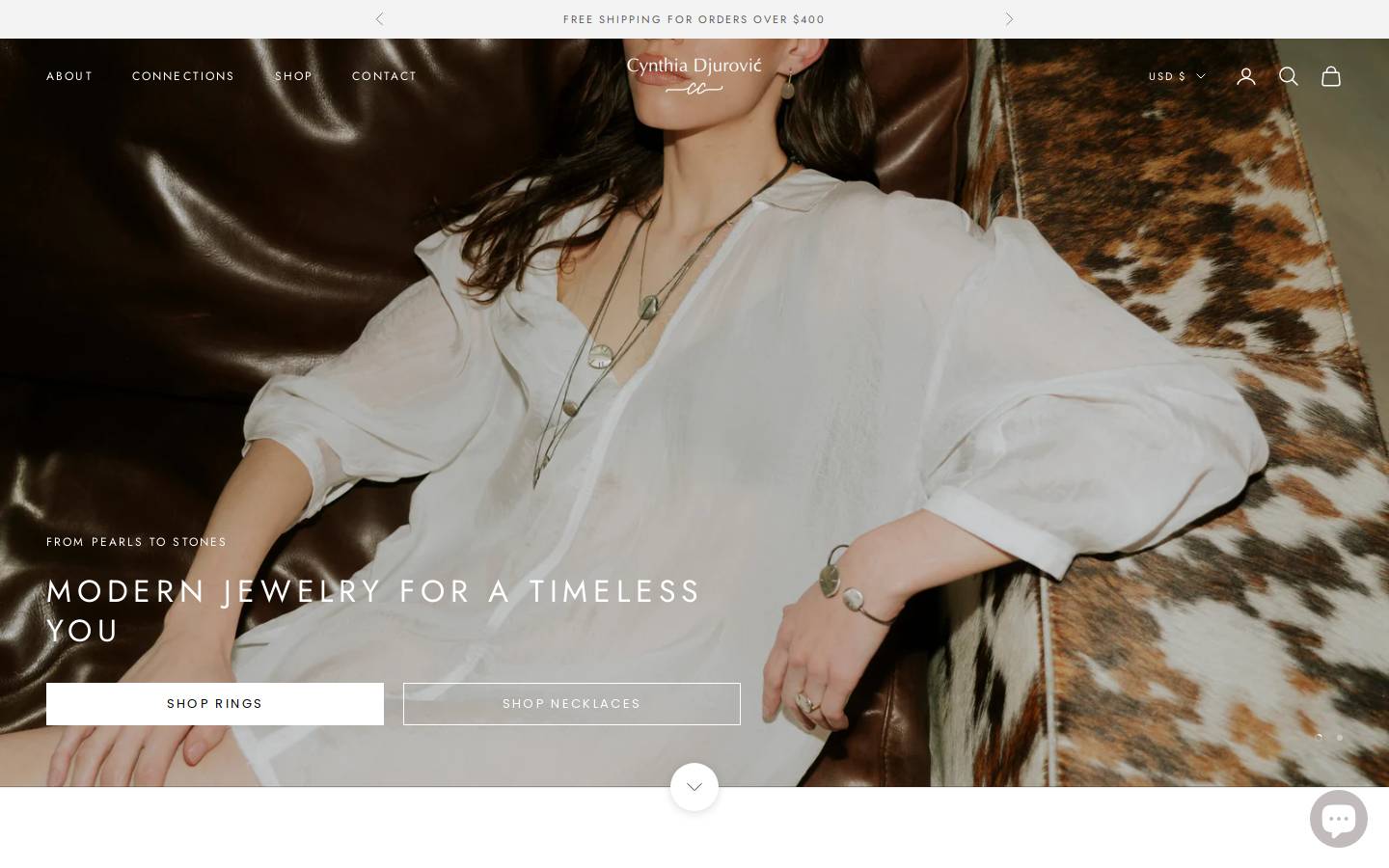 cynthiadjurovic.com homepage screenshot
