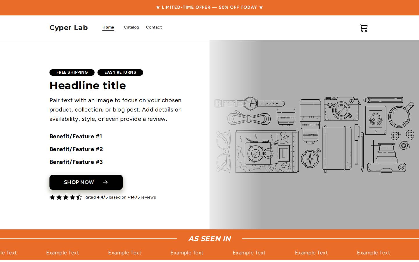 cyperlab.com homepage screenshot