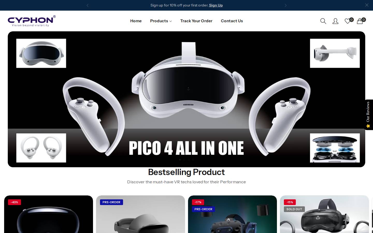 cyphon.in homepage screenshot