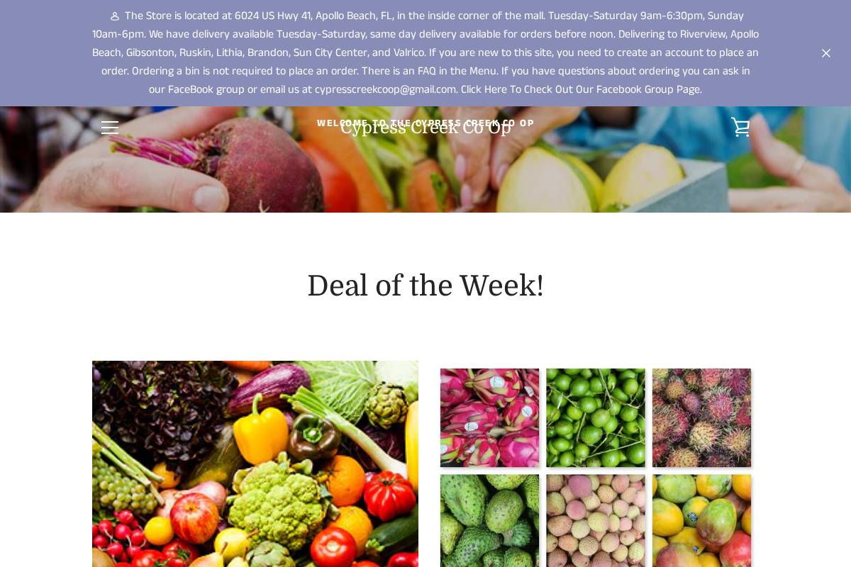 cypresscreekcoop.com homepage screenshot