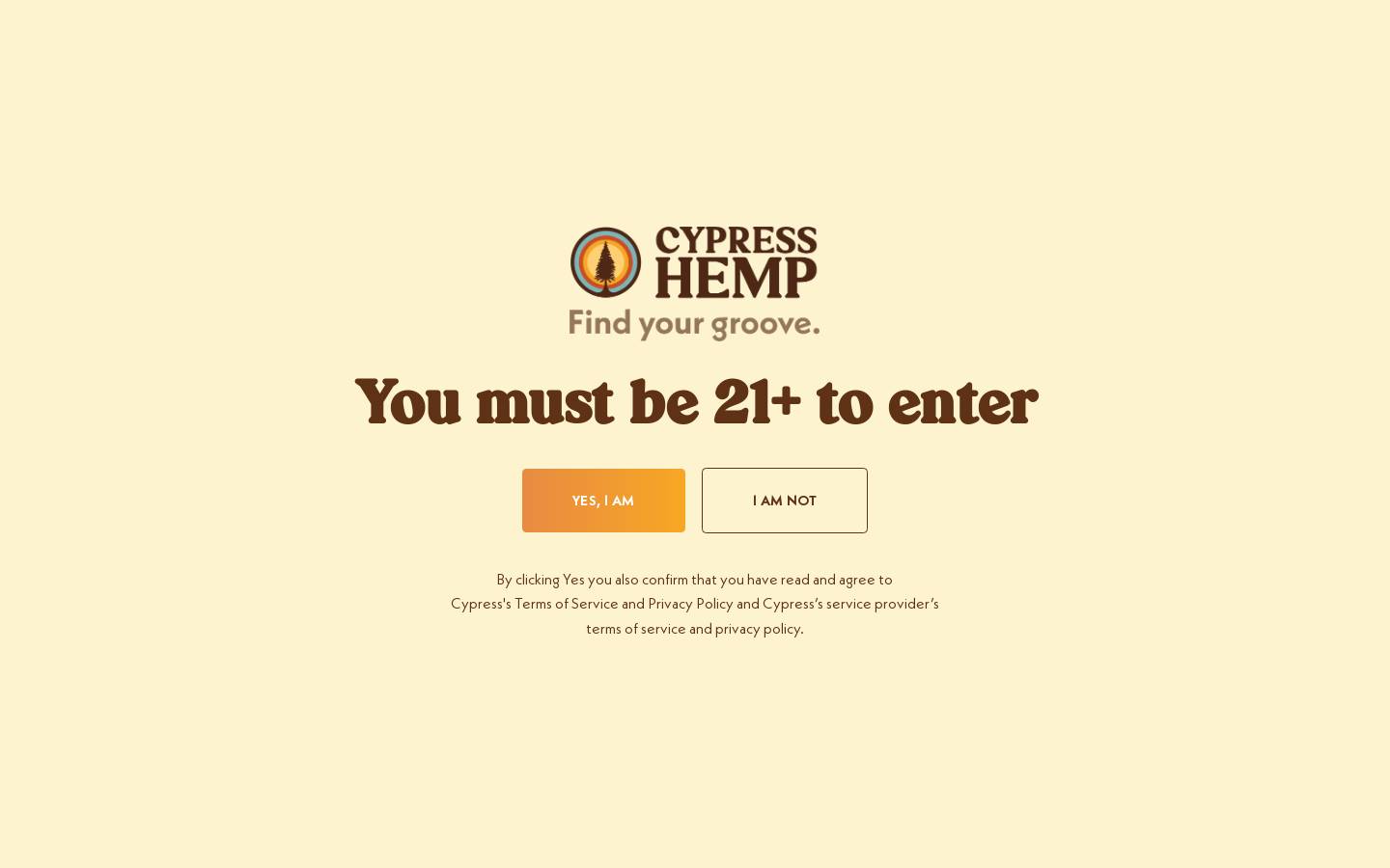 Cypresshemp homepage screenshot