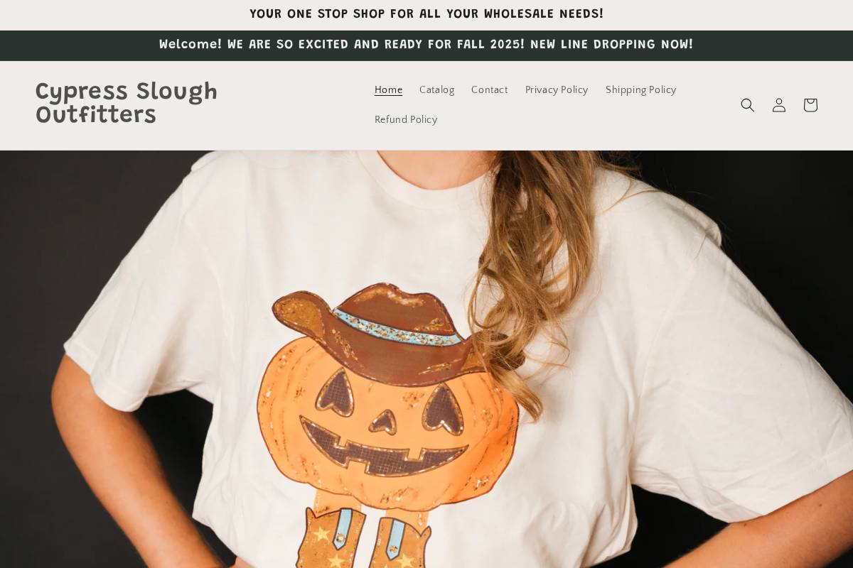 cypresssloughoutfitters.com homepage screenshot