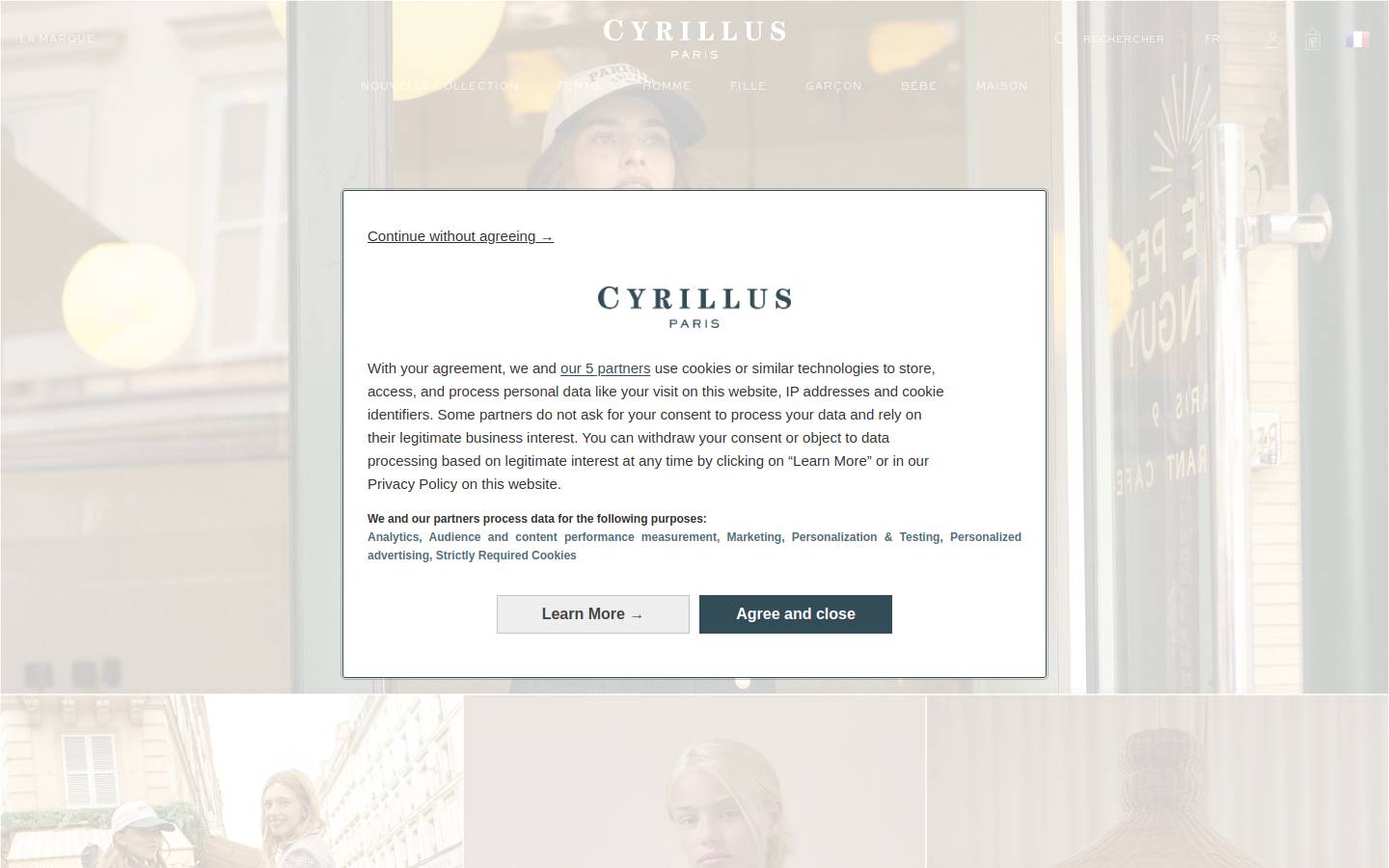 Cyrillus homepage screenshot
