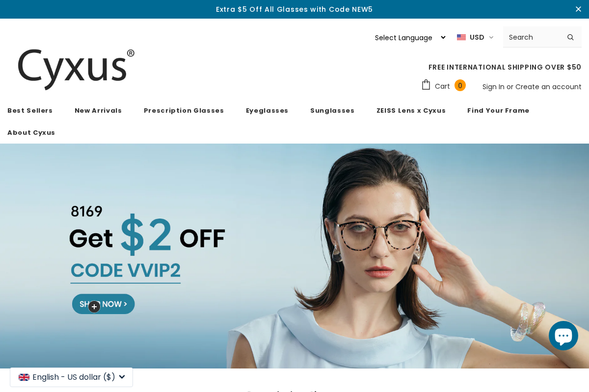 Cyxus homepage screenshot
