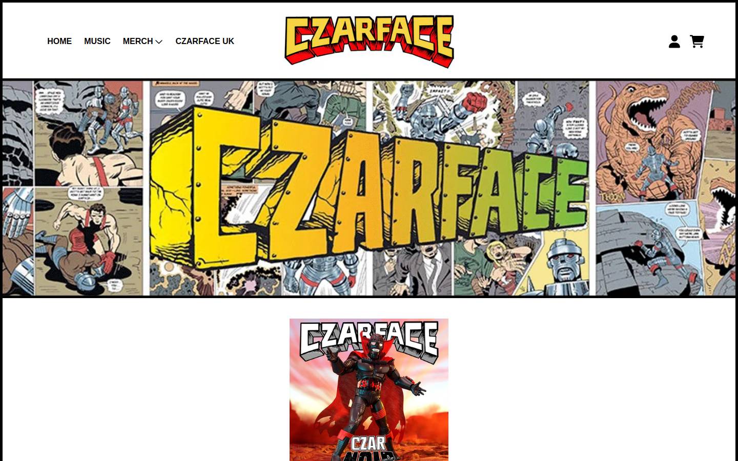 czarface.com homepage screenshot