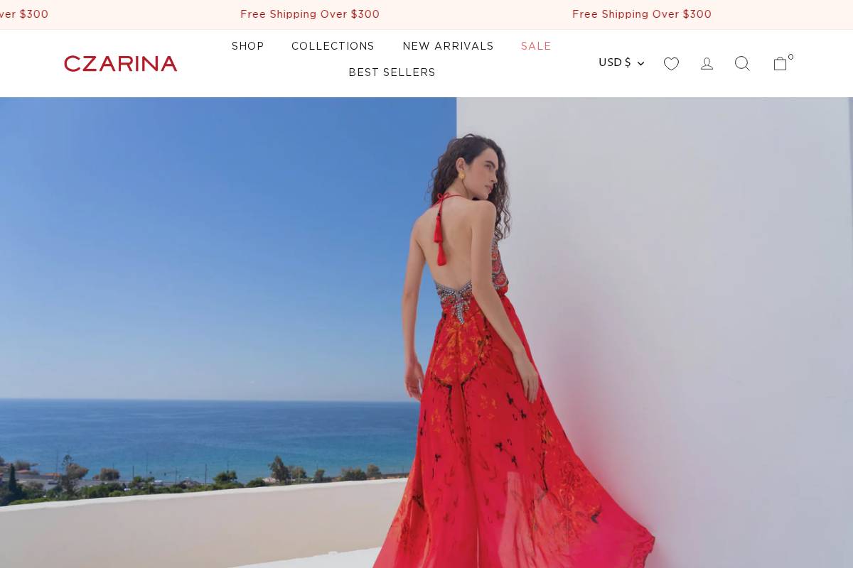 czarinaworld.com homepage screenshot