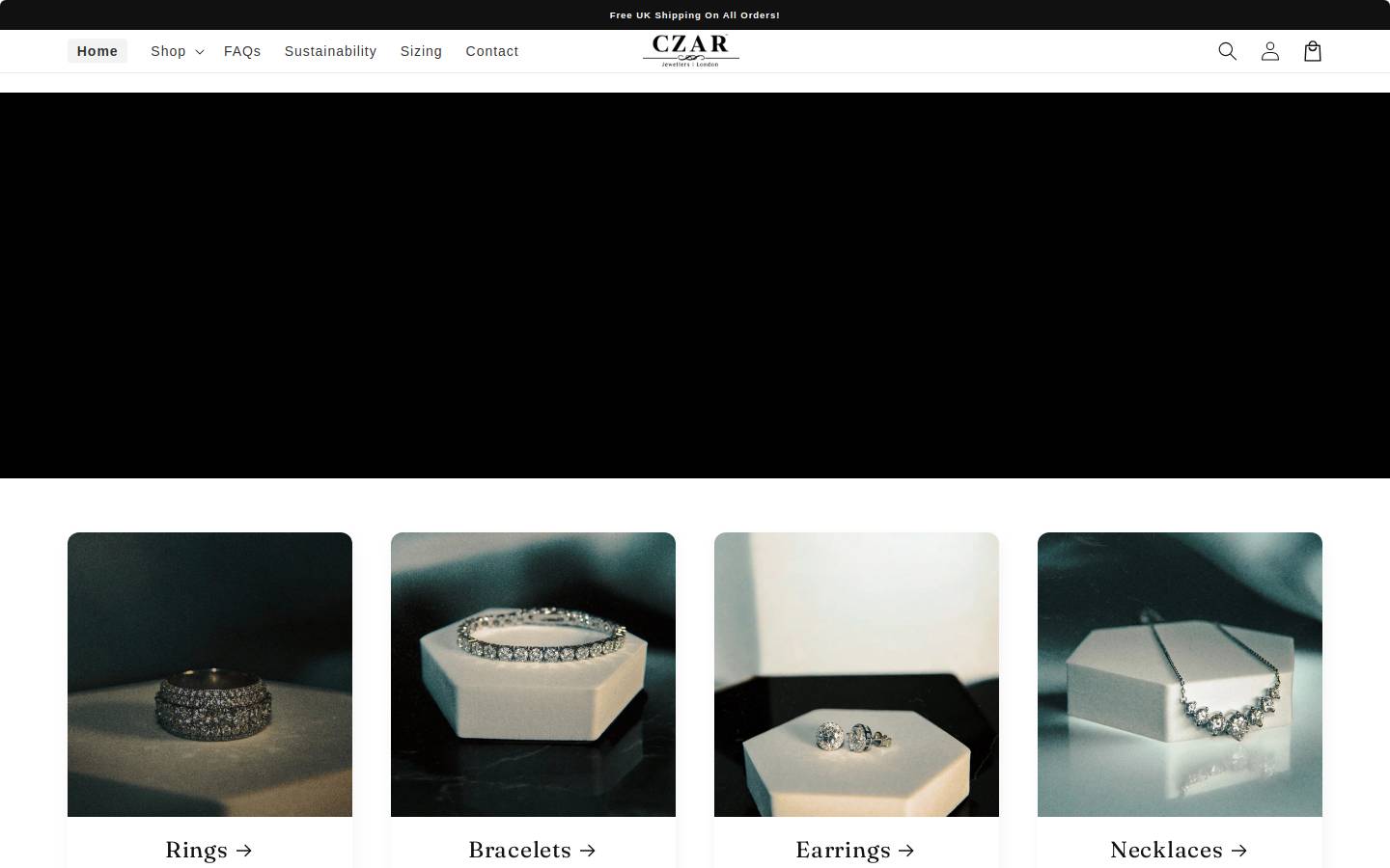 czarjewellers.com homepage screenshot