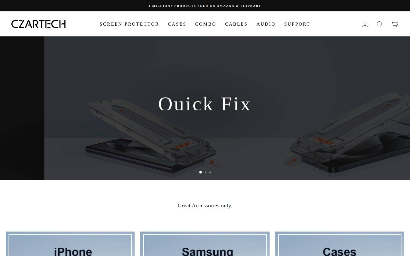 czartech.in homepage screenshot