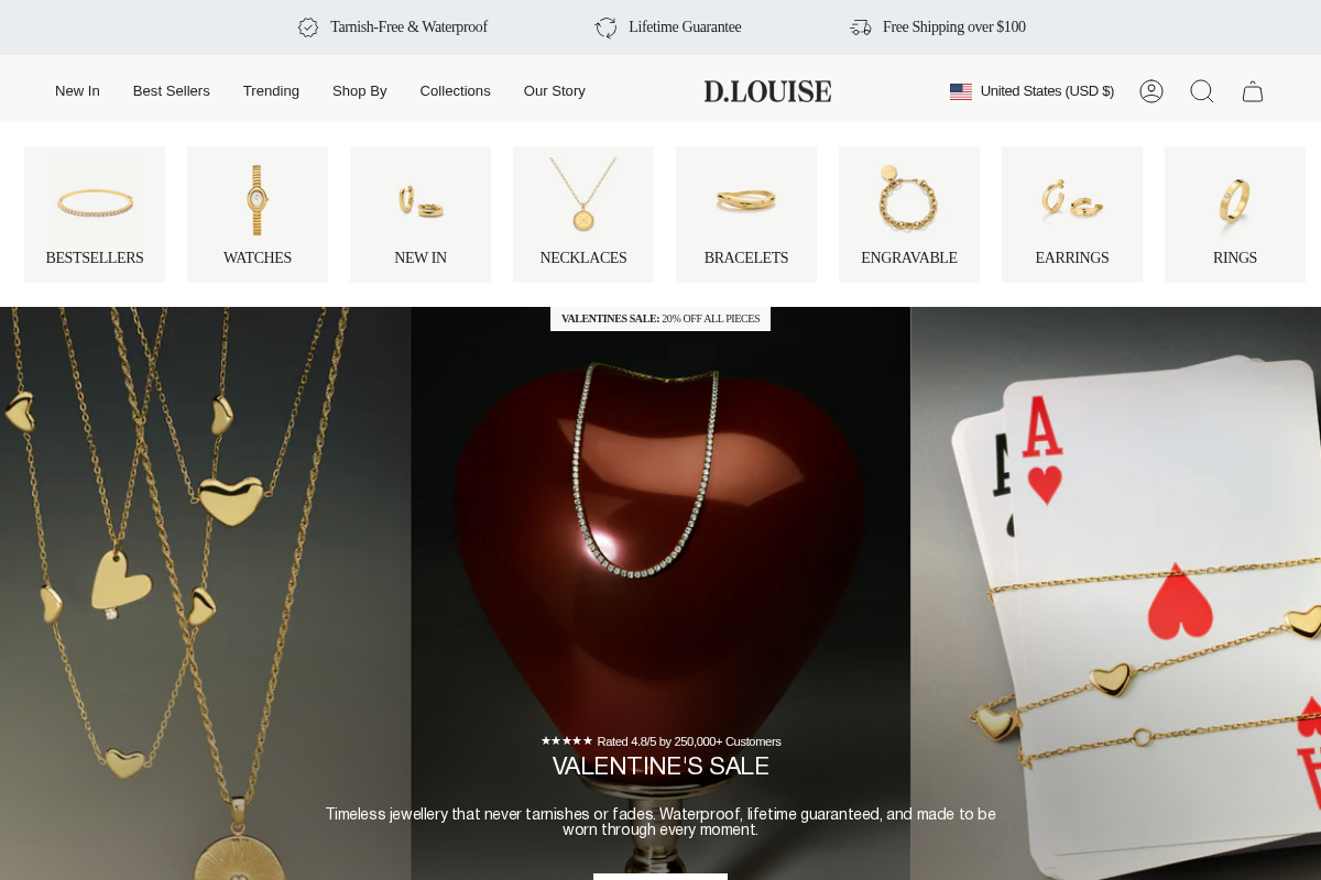D Louise homepage screenshot