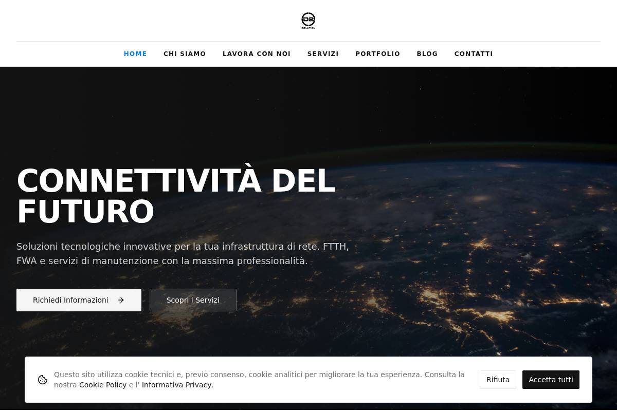 d2solution.it homepage screenshot
