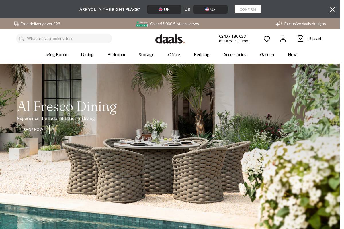 daals homepage screenshot