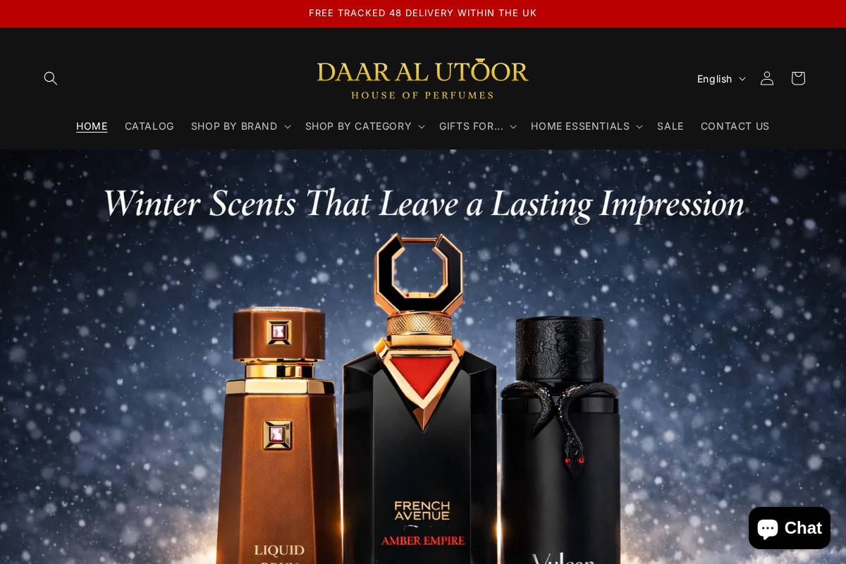 Daar Al Utoor homepage screenshot