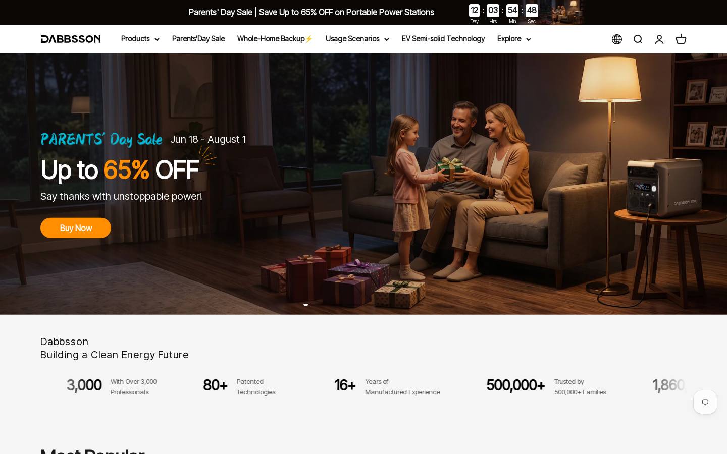 dabbsson.com homepage screenshot